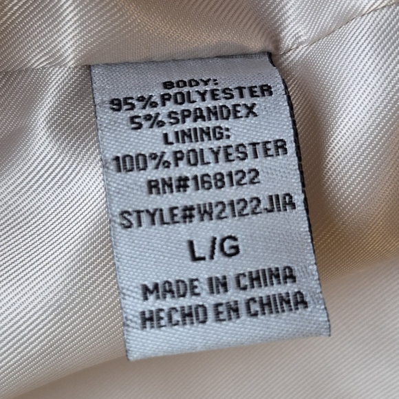 Wisteria Lane Faux Suede Cropped Fringed Jacket Beige Woman’s Sz M NWT - Picture 13 of 14